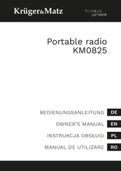 Krüger & Matz KM0825 Owner's Manual