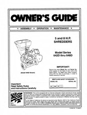 MTD 642D Series Owner's Manual
