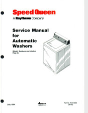 Raytheon Speed Queen AWM492 Service Manual