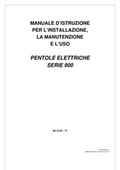 Lotus cookers 900 Series Instruction Manual For Installation, Maintenance And Use