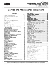 Carrier 50FCQ 04-07 Series Service And Maintenance Instructions
