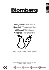 Blomberg SND 9700 X User Manual