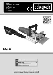 Scheppach BCJ900 Translation Of Original Instruction Manual