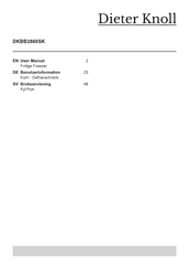 Dieter Knoll DKBB2860SK User Manual