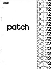 Digital Equipment patch PDP-12B Manual