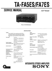 Sony TA-FA7ES Service Manual