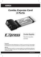 Kraun Combo ExpressCard 3 Ports Quick Manual