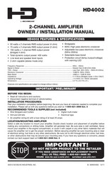 Scosche HD4002 Owners & Installation Manual