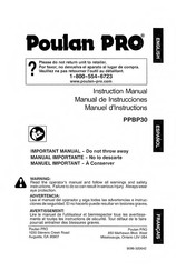 Poulan Pro PPBP30 Instruction Manual