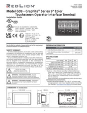 red lion G09C0000 Installation Manual