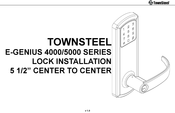 TownSteel E-GENIUS 4000 Series Installation Manual