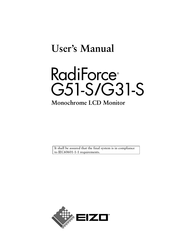 Eizo RadiForce G31-S User Manual
