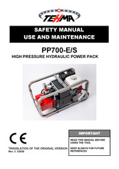 TEHMA PP700-E Use And Maintenance
