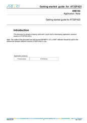 Artery AT32F423 Series Getting Started Manual