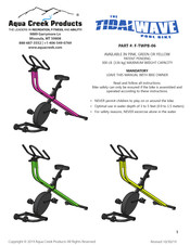 Aqua Creek Products TIDALWAVE F-TWPB-06 Manual