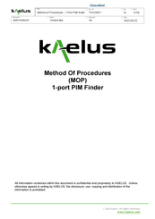 Kaelus iPA-0707D Manual