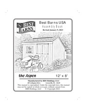 Best Barns Aspen 12' x 8' Assembly Book
