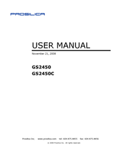 Prosilica GS2450C User Manual