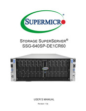 Supermicro Storage SuperServer SSG-640SP-DE1CR60 User Manual