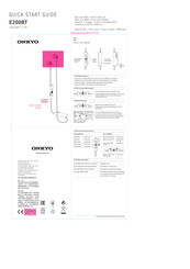 Onkyo E200BT Quick Start Manual