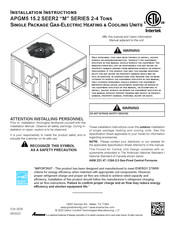 Amana APGM5 M Series Installation Instructions Manual