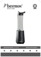 Bestron BLACK LABEL ASMX300BL Instruction Manual