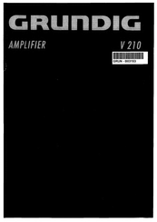 Grundig V 210 Manual