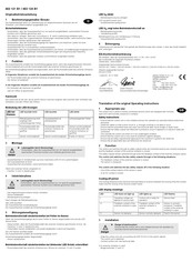 elobau 463 121 B1 Quick Start Manual
