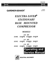 Gardner Denver ELECTRA-SAVER ESMF Operating And Service Manual