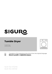 SIGURO SGR-TD-H911W Translation Of The Operating Instructions