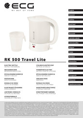 ECG RK 500 Travel Lite Instruction Manual