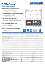 Lem Elettronica DSP40PRO+ Manual