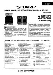 Sharp VZ-1550E(BK) Service Manual