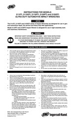 Ingersoll-Rand 2115QTi Instructions Manual