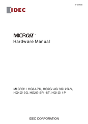 IDEC MICRO/I HG4G/3G Hardware Manual