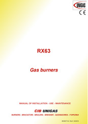 Unigas RX63 Installation Manual