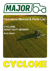 Major MJ30-560HD Operator's Manual & Parts List