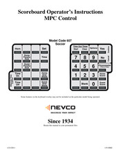 Nevco 3502-Soccer Operator Instructions Manual