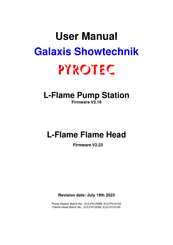 GALAXIS SHOWTECHNIK PYROTEC L-Flame Pump Station User Manual