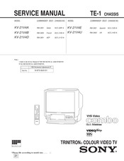 Sony Trinitron KV-21V4D Service Manual