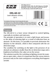 F&F DRL-60-12 Manual