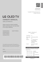 LG OLED88Z3PUA Owner's Manual