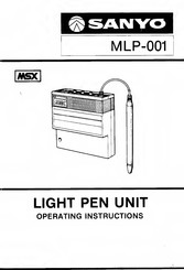 Sanyo MLP-001 Operating Instructions Manual