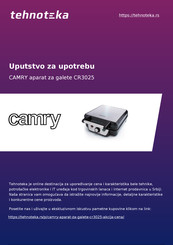camry CR 3025 User Manual
