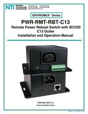 NTI PWR-RMT-RBT-C13 Installation And Operation Manual