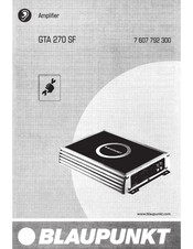 Blaupunkt GTA 270 SF Manual