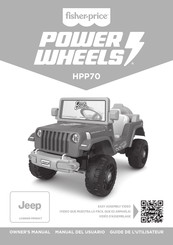 Fisher-Price POWER WHEELS HPP70 Owner's Manual