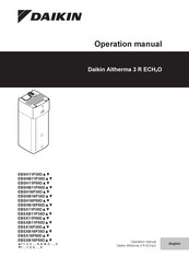 Daikin EBSH11P50D Operation Manual