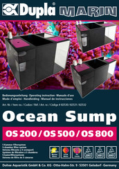 Dupla MARIN Ocean Sump OS 200 Operating	 Instruction
