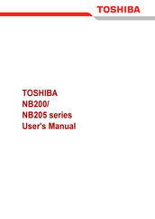 Toshiba Mini NB205 Series User Manual